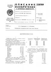Быстрорежущая сталь (патент 238789)
