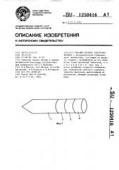 Рабочий элемент электропаяльника (патент 1250416)