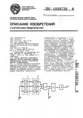 Способ измерения реактивной мощности несинусоидальных режимов электрических систем и устройство для его осуществления (патент 1030738)