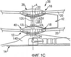 Система предотвращения вращения для обтекателя вала втулок соосных воздушных винтов противоположного вращения (патент 2382721)