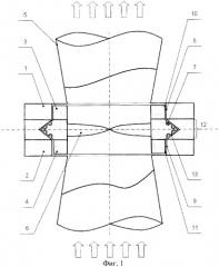 Электрическая машина для энергоустановки с потоком среды через трубу (патент 2320889)