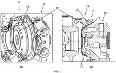 Соединительная структура корпуса турбины с корпусом подшипника и работающий на отработавших газах турбокомпрессор (патент 2486352)