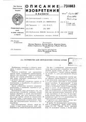 Устройство для определения группы крови (патент 731883)