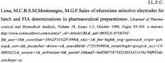 Мембрана ионоселективного электрода для определения цефалоспориновых антибиотиков в лекарственных и биологических средах (патент 2469304)