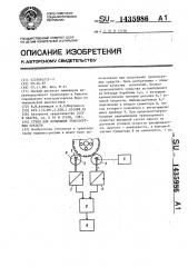 Стенд для испытания транспортных средств (патент 1435986)