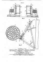 Устройство для береговой сплотки лесоматериалов в пучки (патент 918223)