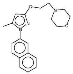 Соли 4-[2-[[5-метил-1-(2-нафталинил)-1н-пиразол-3-ил]окси]этил]морфолина (патент 2559325)