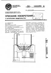 Установка для центробежной абразивной обработки изделий (патент 1033295)