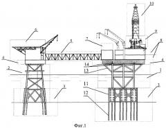 Способ сборки и морского монтажа морской стационарной платформы (патент 2273695)