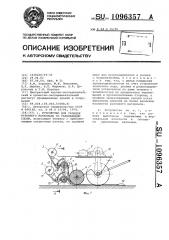 Устройство для укладки рулонного материала со склеивающим слоем (патент 1096357)