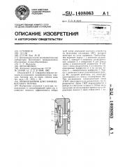 Пробоотборник для газожидкостного потока (патент 1408063)
