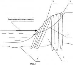 Способ укрепления земляных насыпей обводненных гидротехнических сооружений (патент 2246582)