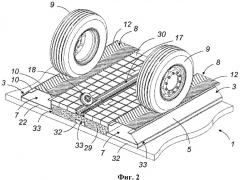 Модульная путевая секция для городского транспорта, в частности, с автономной системой управления на пневматических шинах (патент 2351701)