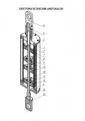 Электромагнетический амортизатор (патент 2610849)