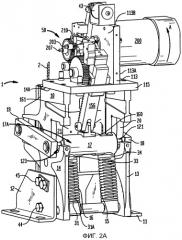 Тормоз кабины лифта с колодками, приводимыми в действие пружинами, соединенными с зубчатым приводом (патент 2495290)