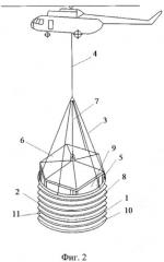 Спасательное устройство на внешней подвеске вертолета (патент 2545684)