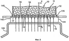 Фильерный питатель, имеющий охлаждающие опорные ребра (патент 2452697)