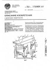 Круглопильный станок для продольной распиловки древесины (патент 1720859)