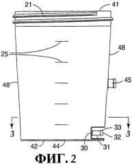 Находящийся под давлением стакан для подачи краски, включающий вкладной мешок и нижнее воздушное впускное отверстие (патент 2429080)