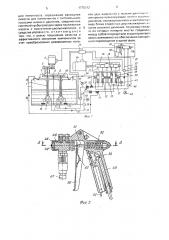 Установка для безвоздушного напыления и заливки двухкомпонентной композиции пенопласта (патент 1775312)