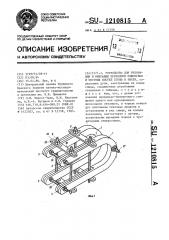 Устройство для репозиции и фиксации переломов плюсневых и пястных костей стопы и кисти (патент 1210815)