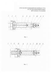 Способ изготовления бесшовных труб из цилиндрических заготовок из труднодеформируемых металлов и сплавов (патент 2650474)