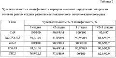 Способ диагностики светлоклеточного почечно-клеточного рака (патент 2643586)