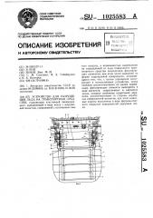 Устройство для разрушения льда на транспортном средстве (патент 1025583)