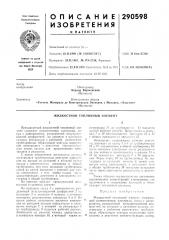 Жидкостной топливный элемент (патент 290598)