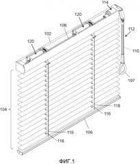 Оконная штора, ее модуль управления и ее способ работы (патент 2585554)