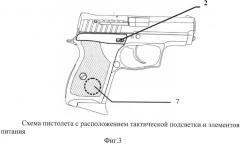 Пистолет с лазерным целеуказателем (патент 2539019)