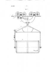 Устройство для разгрузки на ходу вагонеток подвесных дорог (патент 93972)