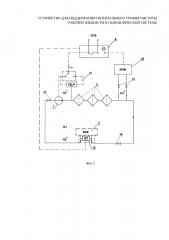 Устройство для поддержания оптимального уровня чистоты рабочей жидкости в гидравлической системе (патент 2667850)