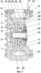 Насос центробежный двухступенчатый со взаимно развернутыми колесами (патент 2555640)