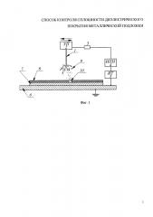 Способ контроля сплошности диэлектрического покрытия металлической подложки (патент 2656292)