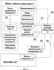 Тренажер спасательного вертолета (патент 2662302)