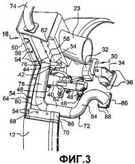 Устройство для удержания и расположения вспомогательного оборудования в турбореактивном двигателе с истечением первичного и вторичного воздуха и съемная панель (патент 2324832)