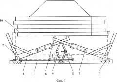 Устройство для выравнивания торцов пачек (пучков) круглых лесоматериалов (патент 2303566)