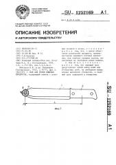 Нож для резки пищевых продуктов (патент 1252169)