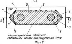 Устройство ледорезной части промежуточной опоры моста (патент 2246575)