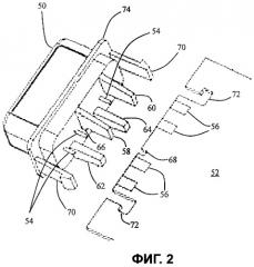 Краевой соединитель без крепежных элементов для медицинского контроля, совместимого с магнитно-резонансным оборудованием (патент 2501521)