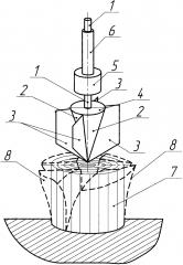 Ручной инструмент ударного действия для разделения на части рулона сена (патент 2606688)