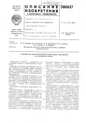 Устройство для нанесения пленочных покрытий на штабели торфа (патент 380837)