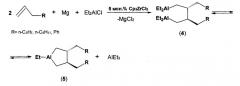 Способ получения рацемических 1-этил-3,4-бис[(оксифенил)метил]алюминациклопентанов (патент 2559363)