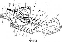 Структура кузова, в частности донная структура, для автомобиля (патент 2536008)