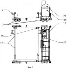 Транспортная система склада высокоплотного ярусного хранения груза на поддонах (патент 2323149)