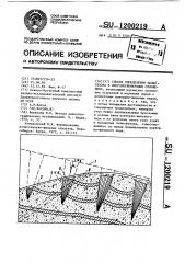 Способ определения палеоуклона в многолетнемерзлых отложениях (патент 1200219)