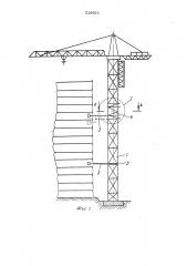 Башня приставного сомомонтитующего крана (патент 516625)