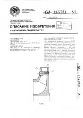 Рабочее колесо центробежного компрессора (патент 1477951)