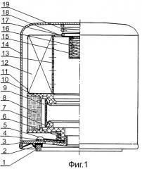 Комбинированный фильтрующий элемент масляного фильтра (патент 2289467)
